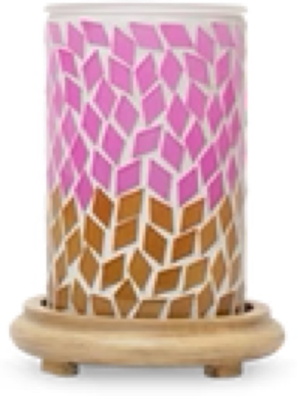 Pink Zebra Sunrise Mosaic Simmering Light Wax Warmer
